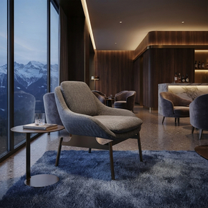 Chaises longues de luxe pour meubles de hall d'hôtel