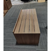 Banc à bagages d'hôtel en bois avec rangement