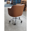 Chaise de bureau pivotante en cuir pour chambre d'hôtel moderne