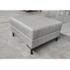 Ottoman carré en tissu rembourré pour sièges de chambre d'amis