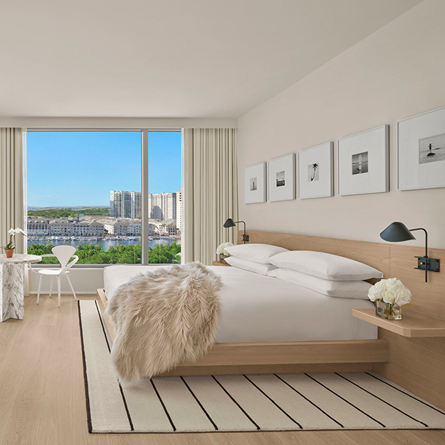 Table de nuit intégrée pour chambre d'hôtel EDITION
