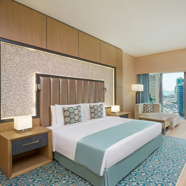 Chambre à coucher d'hôtel de style personnalisé moderne de meubles de suite de luxe
