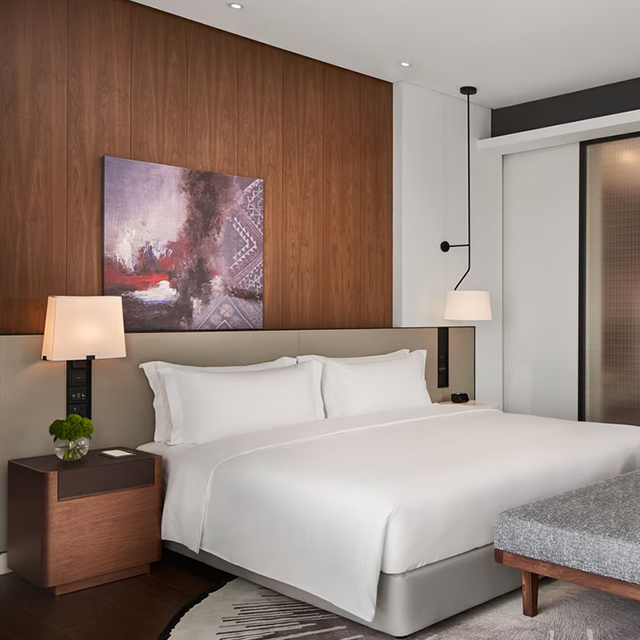 Panneaux muraux de meubles fixes de décoration de luxe d'hospitalité
