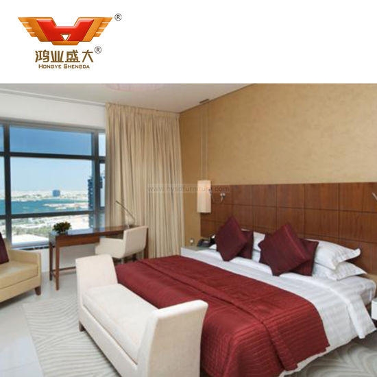 Grand prix hôtel bon marché meubles de chambre à coucher lit double de luxe