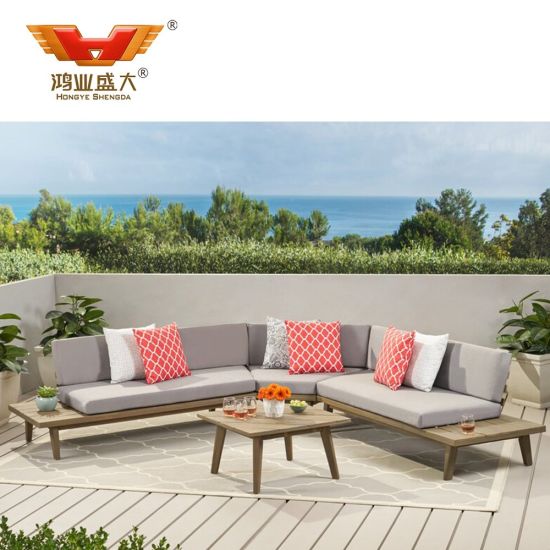 Mobilier extérieur de jardin de salon d'hôtel moderne de luxe
