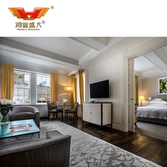 Ensemble de meubles de chambre à coucher royale en bois d'hôtel 5 étoiles