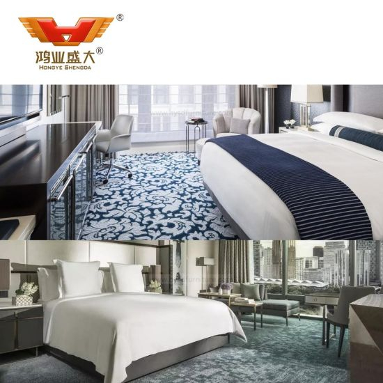 Fournisseurs de meubles d'accueil de chambre à coucher contemporaine d'hôtel de luxe