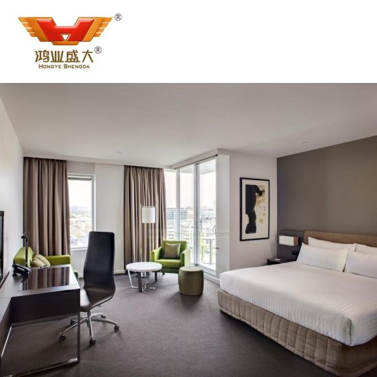 Ensemble de chambre à coucher de luxe de meubles d'hôtel de budget fait sur commande