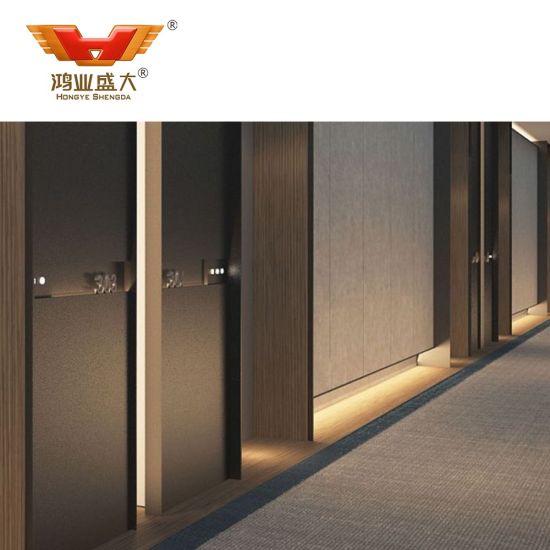Panneaux muraux en bois d'intérieur d'hôtel cinq étoiles sur mesure