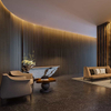 Panneaux muraux en bois d'hôtel de décoration intérieure de fond direct d'usine de Foshan