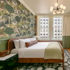 Meubles fonctionnels modernes de chambre à coucher d'hôtel de banc tapissé