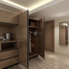 Armoire d'hôtel personnalisée avec éclairage LED pour chambres d'hôtes
