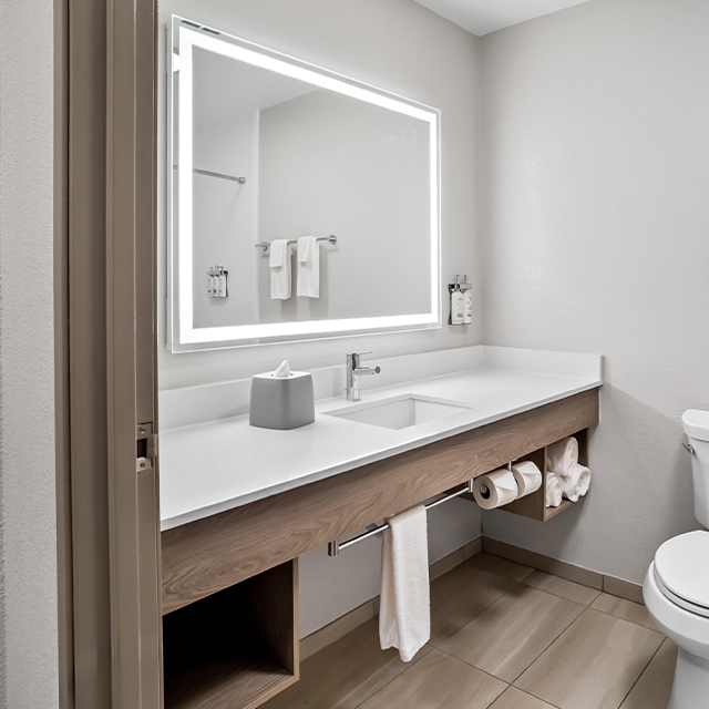 Vanité de salle de bain Signia compacte et moderne
