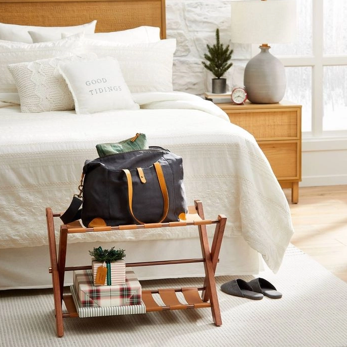 Porte-bagages pliant pour chambre d'hôtel
