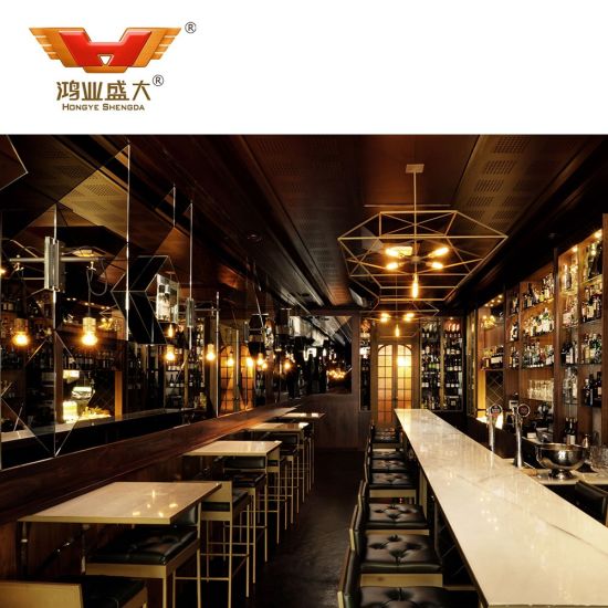 Tables et chaises en bois sur mesure de luxe modernes pour restaurant