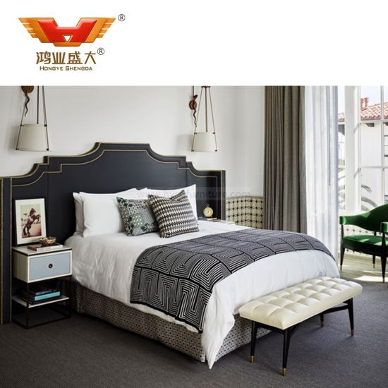 Meubles d'hôtel de luxe de haute qualité, ensemble de chambre à coucher fantaisie 5 étoiles