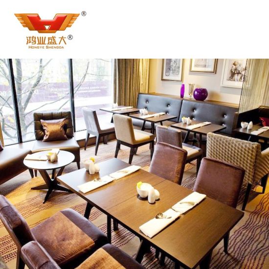 Meubles de restaurant d'hôtel en bois modernes de luxe en gros