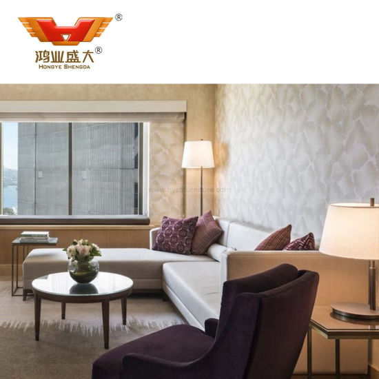 Chambre d'hôtel commerciale personnalisée, meubles de chambre double 5 étoiles