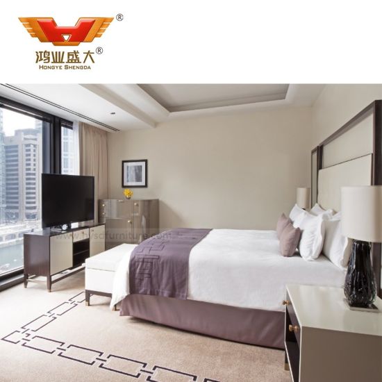 Luxe fait sur commande de meubles de chambre à coucher modernes d'hôtel de budget