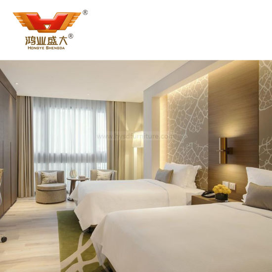 Chambre d'hôtel commerciale personnalisée, meubles de chambre double 5 étoiles