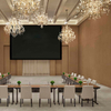 Panneaux muraux en bois d'hôtel de décoration intérieure de fond direct d'usine de Foshan