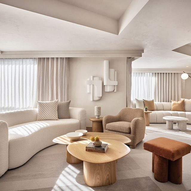 Ensemble de meubles de chambre à coucher d'hôtel King Size avec lit rembourré