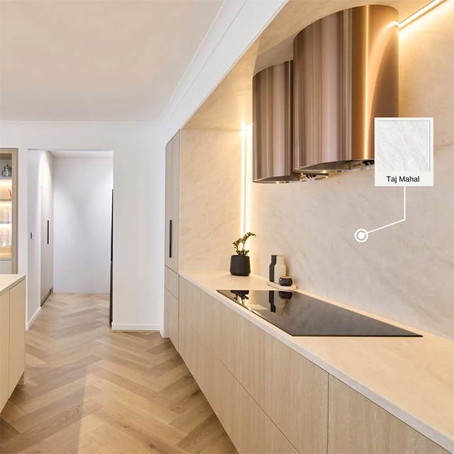 Service à guichet unique de meubles décoratifs en pierre frittée d'hôtel pour l'intérieur