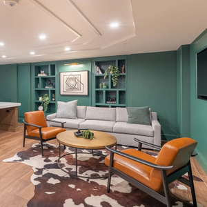 Ensemble de meubles d'espace commun d'appartement personnalisé, suites de salon
