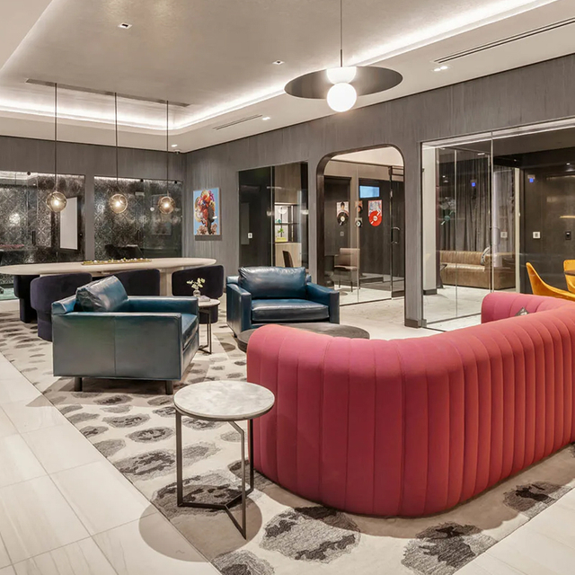 Canapé sectionnel modulaire de meubles de hall d'appartement pour les appartements urbains de luxe
