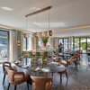 Ensemble de meubles de restaurant d'hôtel en marbre personnalisé