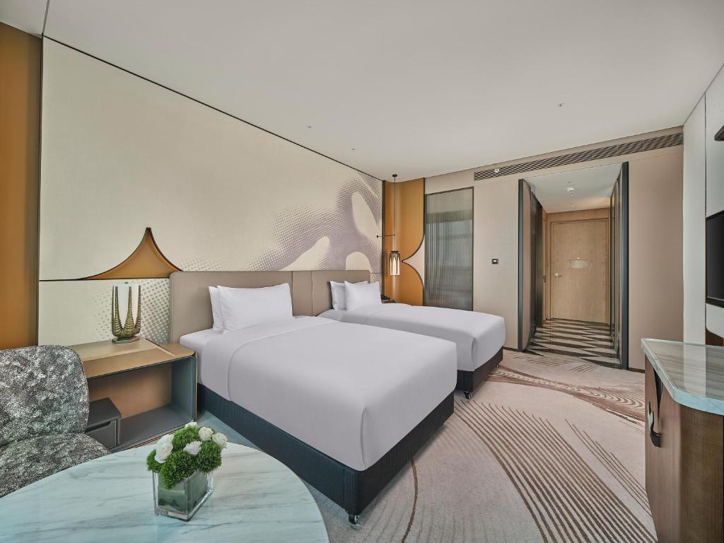 chambre d'h&ocirc;tel &agrave; lits jumeaux (2)