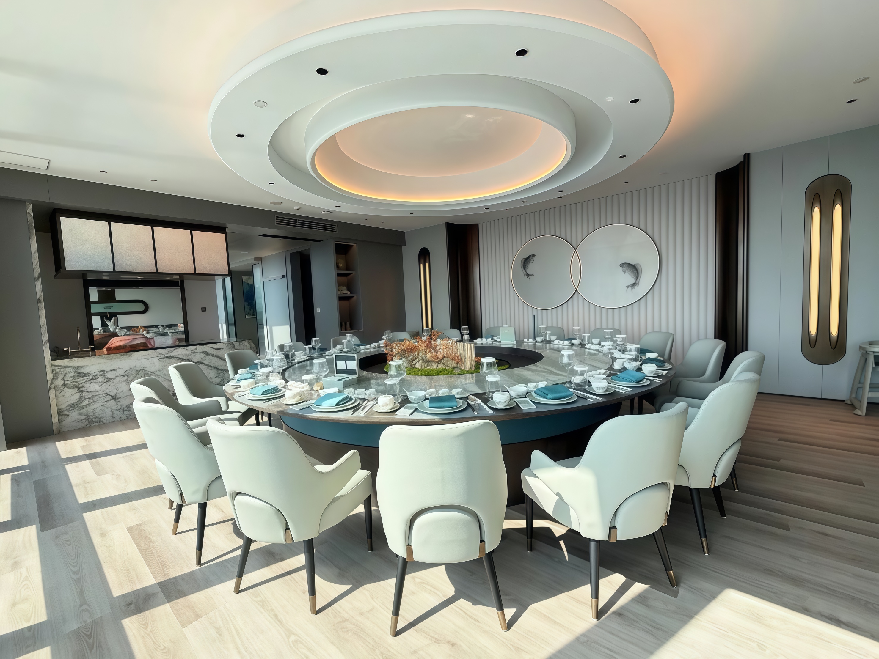 Salle &agrave; manger priv&eacute;e chinoise