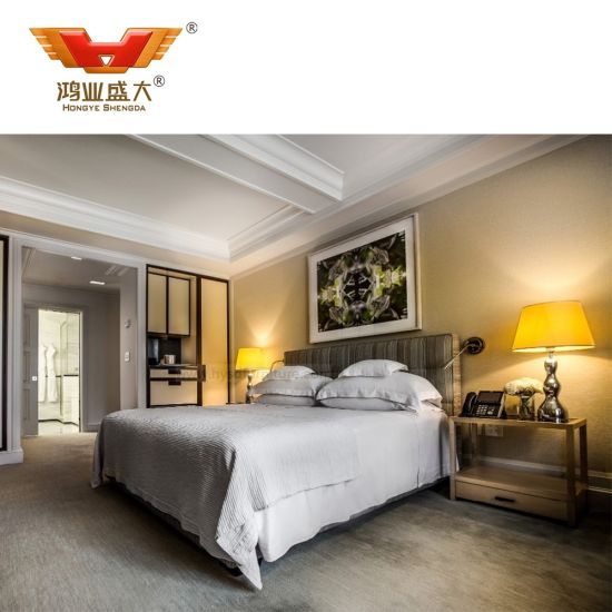Chambres de meubles à grand prix, lit moderne de luxe pour hôtel