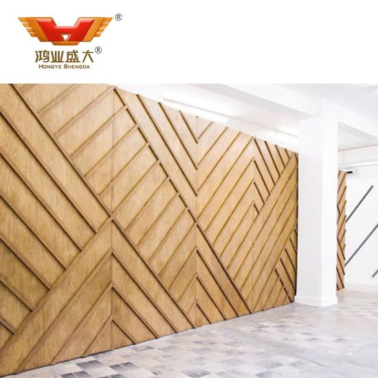 Panneaux muraux en bois modernes pour hôtel design