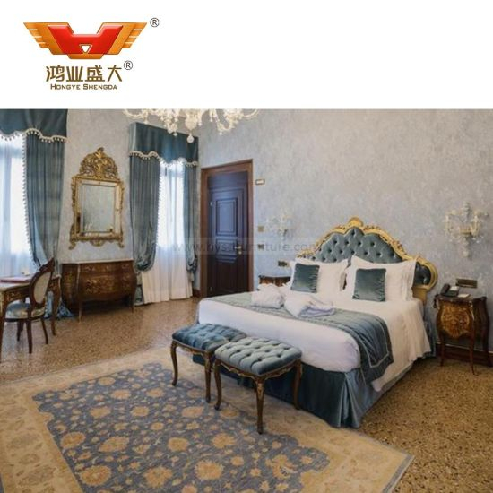 Chambre à coucher personnalisée de meubles de maison de fantaisie d'hôtel