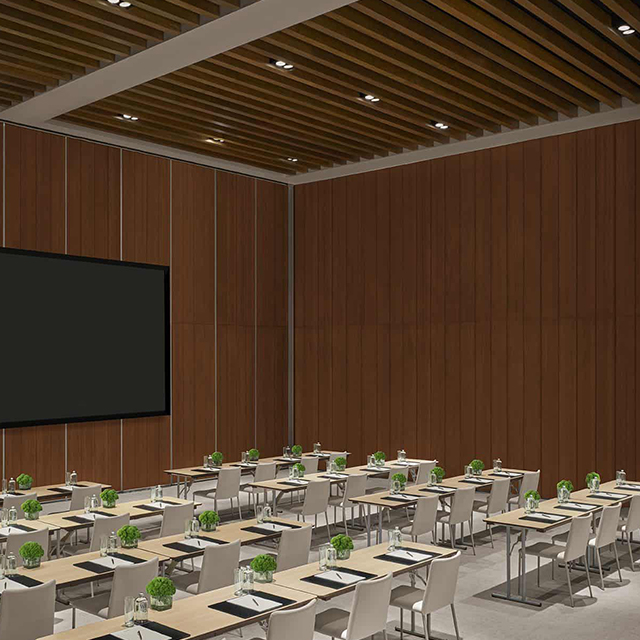 Panneaux muraux en bois d'hôtel de décoration intérieure de fond direct d'usine de Foshan