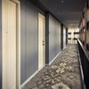 Tapis d'hôtel de conception personnalisée, fournisseur direct d'usine pour les projets de couloir
