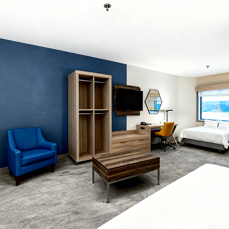 Armoire en bois de suite de chambre à coucher d'hôtel de Holiday Inn