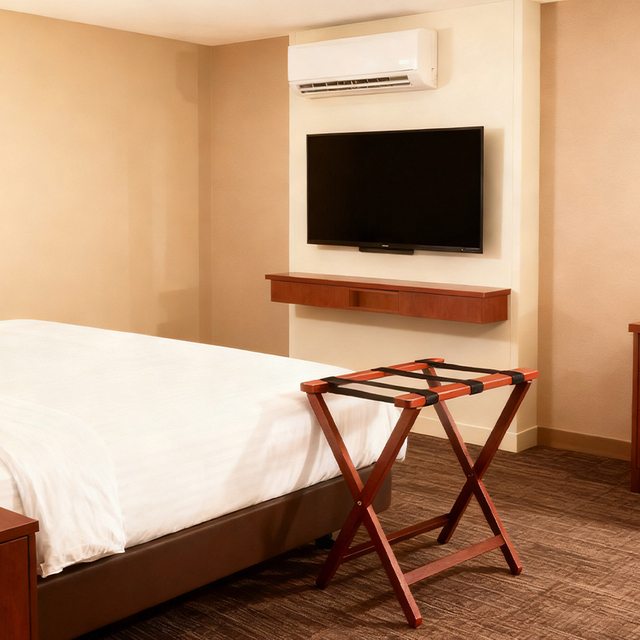 Porte-bagages d'hôtel pliable pour chambres d'hôtes