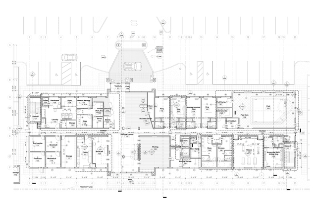Dessin de disposition des meubles d"hôtel de chambre standard pour les hôtels Holiday Inn