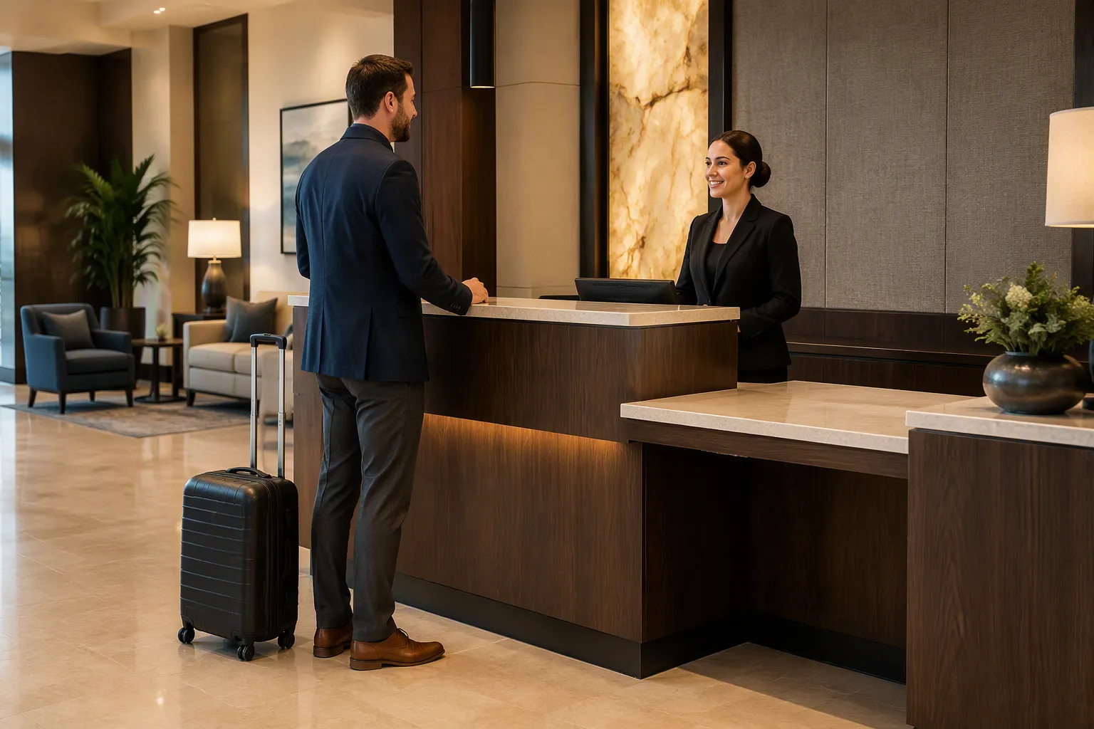 Quelle doit être la hauteur d'un bureau de réception d'hôtel pour être accessible