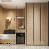 Armoire en bois sur mesure pour meubles de suite d'hôtel de chambre à coucher