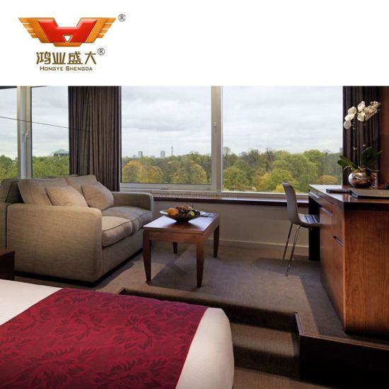 Grand prix hôtel bon marché meubles de chambre à coucher lit double de luxe