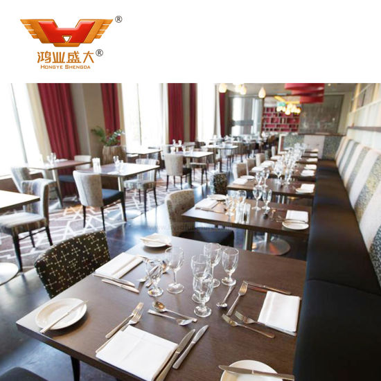 Meubles de restaurant d'hôtel en bois modernes de luxe en gros