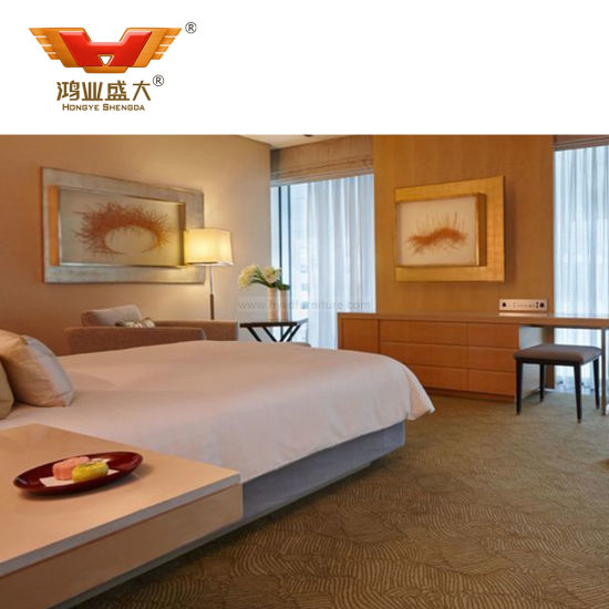 Conception personnalisée hôtel de haute qualité Royal lit de meubles de chambre à coucher de luxe
