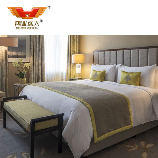 Meubles modernes de suite de chambre à coucher de salon d'hôtel de luxe