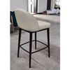 Tabouret de bar incurvé et rembourré de style Holiday Inn avec structure en métal