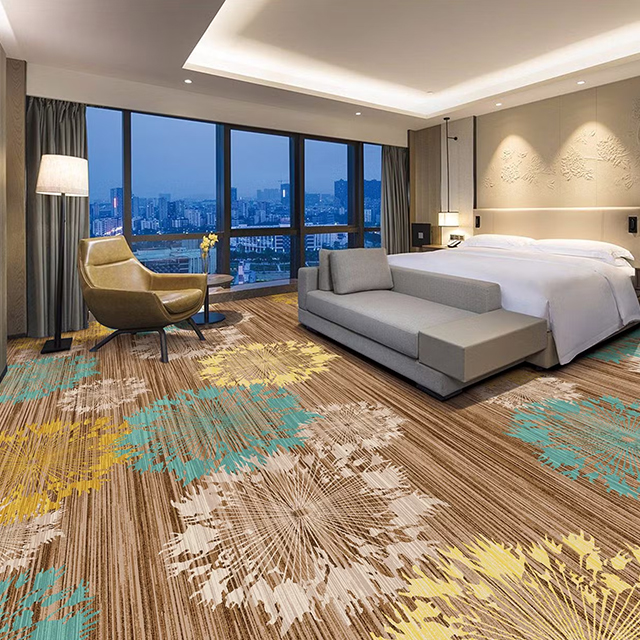 Tapis d'hôtel 5 étoiles de luxe commercial de zone de chambre à coucher de hall