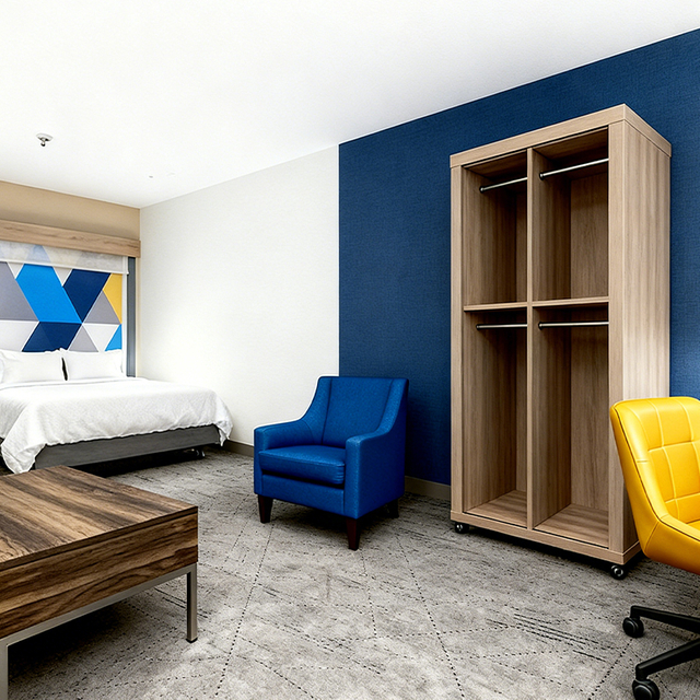 Armoire en bois de suite de chambre à coucher d'hôtel de Holiday Inn