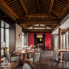 Ensemble de meubles de restaurant d'hôtel en marbre personnalisé